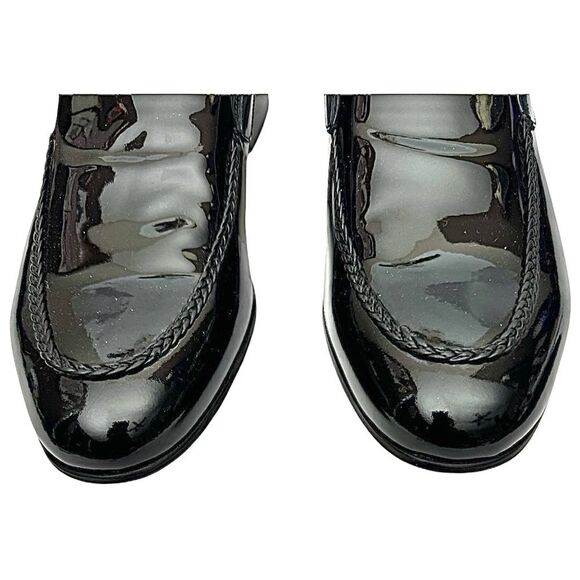 Bruno Magli Men's Slip on Loafers Shoes Patent Leather Size 10.5 M Made in Italy - Picture 6 of 10